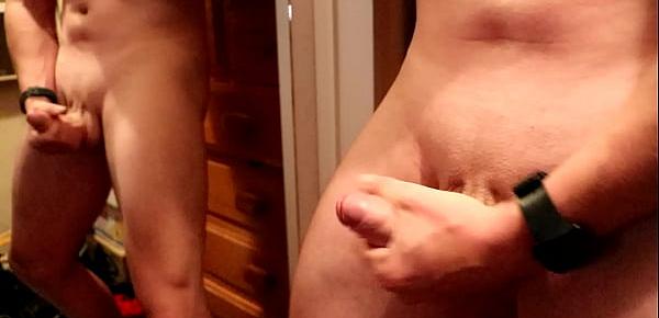  HOT GUY HIDES IN CLOSET AND SHOOTS MASSIVE LOAD OF CUM ALL OVER MIRROR! HD MALE SOLO VIDEO